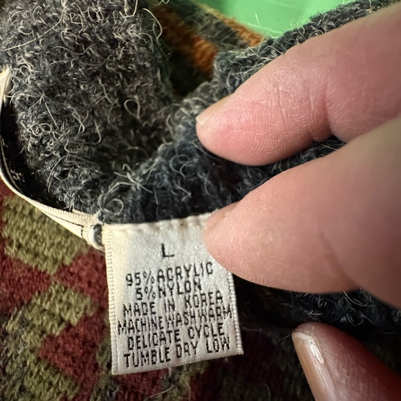 Sears Men's Crewneck Sweater - Multicolor Geometric - Picture 10 of 10